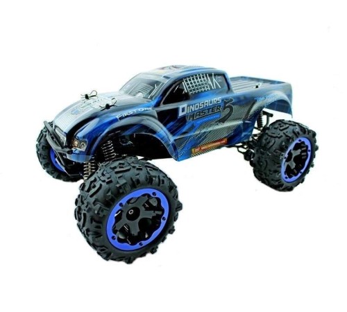Радиоуправляемый монстр Remo Hobby Dinosaurs Master TWINS MOTOR (синий) 4WD 2.4G 1/8 RTR