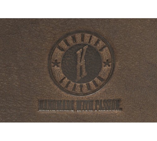 Сумка KLONDIKE «Barry», натуральная кожа в темно-коричневом цвете, 40 х 31 х 10 см