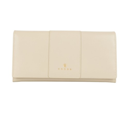 Кошелёк Cross Kelly Wall Ivory, кожа наппа, гладкая, цвет 