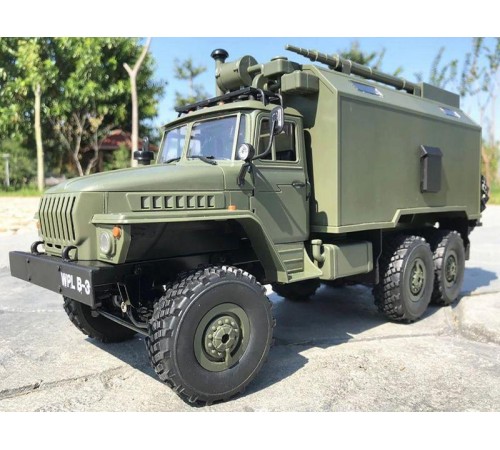 Радиоуправляемая машина WPL УРАЛ (зеленый) 6WD 2.4G 1/16 RTR