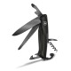 Нож перочинный VICTORINOX RangerGrip 55 Onyx Black, 130 мм, 12 функций, с фиксатором лезвия, чёрный