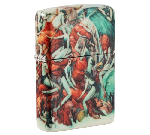 Зажигалка Zippo Classic с покрытием White Matte, латунь/сталь, разноцветная, матовая, 38x13x57 мм