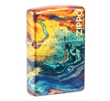 Зажигалка ZIPPO Classic с покрытием 540 Tumbled Brass, латунь/сталь, разноцветная, 38x13x57 мм