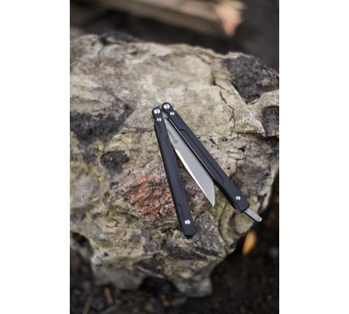 Нож-бабочка Ganzo G766-BK, черный