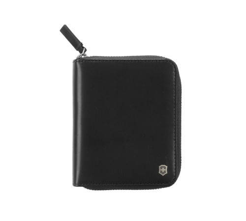 Кошелёк VICTORINOX Weyl с защитой от сканирования RFID, чёрный, натуральная кожа наппа, 10x2,2x12 см