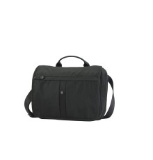 Сумка наплечная VICTORINOX Advenuter Traveler горизонтальная, чёрная, нейлон 800D, 27x8x22 см, 4 л