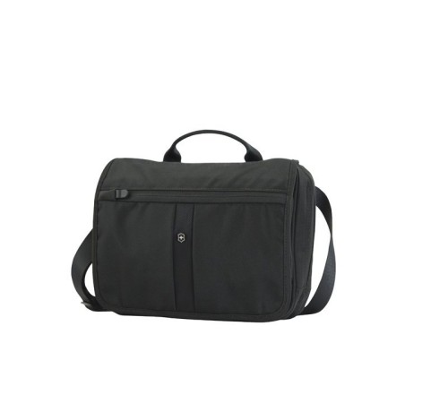 Сумка наплечная VICTORINOX Advenuter Traveler горизонтальная, чёрная, нейлон 800D, 27x8x22 см, 4 л