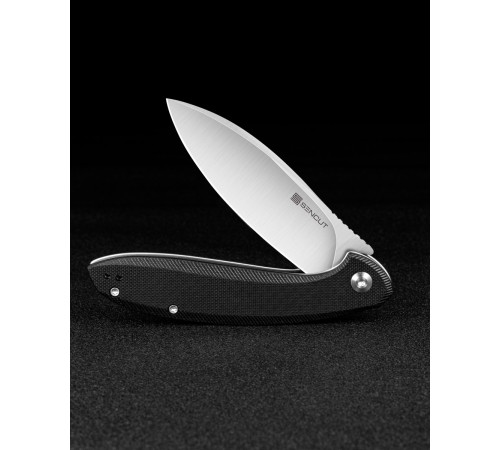 Складной нож SENCUT San Angelo 9Cr18MoV Steel Satin Finished Handle G10 Black