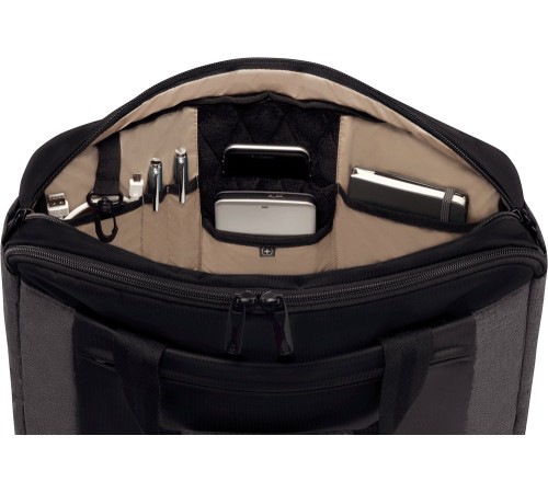Портфель для ноутбука 16'' WENGER, черный/серый, полиэстер, 43 x 9 x 31 см, 9 л