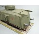Сборная картонная модель Shipyard тяжелая бронедрезина BDT (№44), 1/25