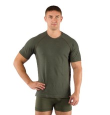 Футболка  мужская Quido/ кор. рукав/ шерсть 160/ зеленый / XL  (Quido6262XL)