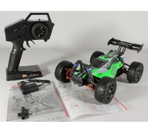 Радиоуправляемая багги Remo Hobby Dingo UPGRADE V2.0 (зеленая) 4WD 2.4G 1/16 RTR