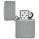 Зажигалка ZIPPO Classic с покрытием Flat Grey, латунь/сталь, серая, матовая, 38x13x57 мм