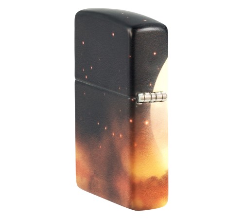 Зажигалка ZIPPO Mythological с покрытием Glow In The Dark Green, латунь/сталь, черная, 38x13x57 мм