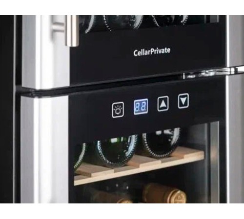 Винный шкаф двухзонный Cellar Private CP021-2E