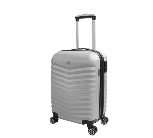 Чемодан WENGER FRIBOURG, серебристый, АБС-пластик, 37x24,5x54см, 35 л