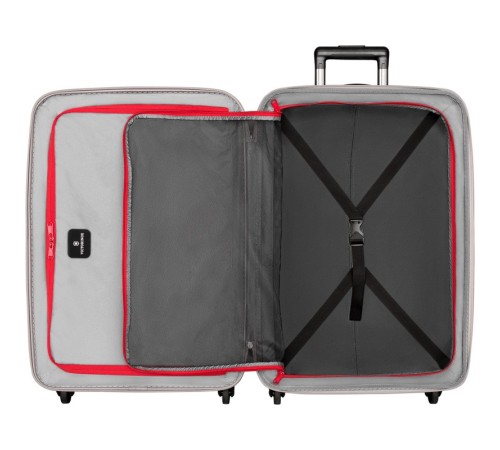 Чемодан VICTORINOX Etherius, чёрный, поликарбонат Bayer, 45x30x67 см, 65 л