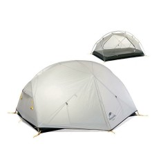 Палатка Naturehike Mongar NH17T007-M 20D  двухместная сверхлегкая , серая, 6927595708071