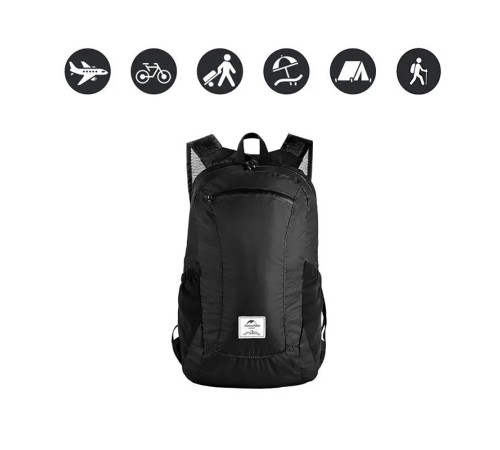Рюкзак компактный Naturehike 18L NH17A012-B Ultra-Light черный