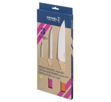 Набор ножей Opinel Parallele POP trio set №126, №118, №120, дерев. рукоять, нерж, сталь, кор. 002134