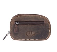Ключница KLONDIKE Yukon, натуральная кожа в коричневом цвете, 11,5 х 2 х 7,5 см