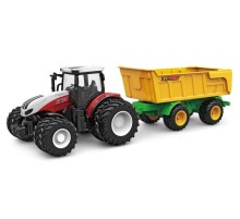 Р/У фермерский трактор Korody с прицепом самосвалом, двойные колеса 1/24 2.4G 6CH RTR