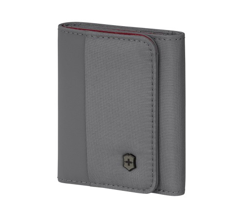 Бумажник VICTORINOX Travel Essentials Tri-Fold Wallet, серый, полиэстер, 9x2x10 см