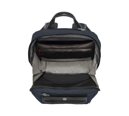 Рюкзак VICTORINOX Architecture Urban2 City Backpack 14'', синий, полиэстер / кожа, 30x19x42 см, 17 л