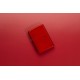 Зажигалка ZIPPO Classic с покрытием Metallic Red, латунь/сталь, красная, матовая, 38x13x57 мм