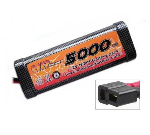Аккумулятор Ni-Mh VBPower 5000mAh, 7,2V T-plug