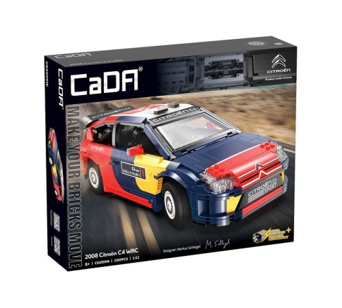 Конструктор CaDA раллийный автомобиль 2008 Citroen C4 WRC 1/12 (1569 деталей)