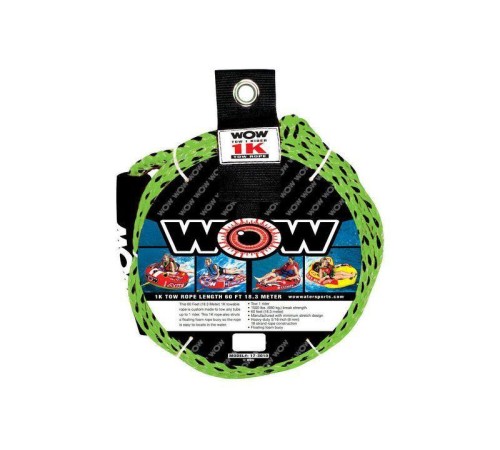 Фал буксировочный World of Watersports для буксируемых кругов, с поплавком, 1 пассажир, 18 м