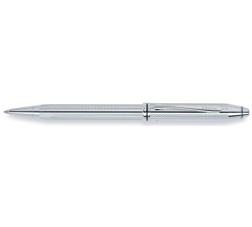 Шариковая ручка Cross Townsend. Цвет - платиновый.