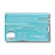 Швейцарская карточка VICTORINOX SwissCard Nailcare, 13 функций, полупрозрачная бирюзовая