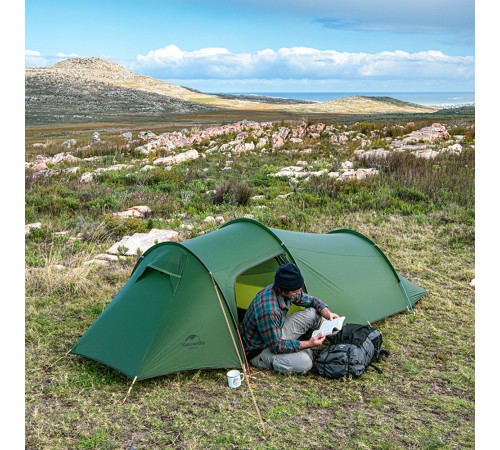 Палатка 2-местная Naturehike Opalus NH17L001-L, 20D, зеленый, 6976023924781