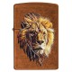 Зажигалка ZIPPO Polygonal Lion с покрытием Toffee™, латунь/сталь, медная, матовая, 36x12x56 мм