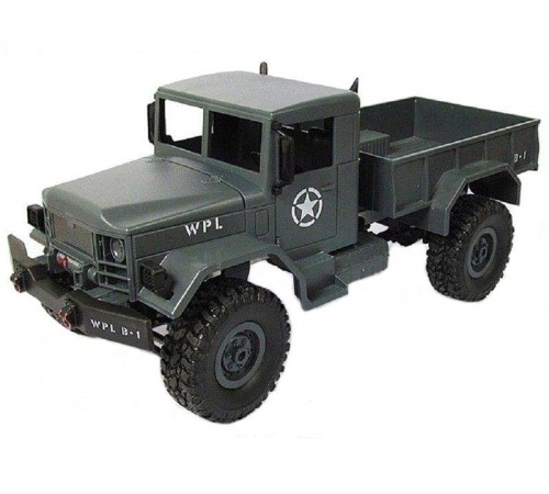 Радиоуправляемая машина WPL B-14R военный грузовик (серый) 1/16 2.4G RTR
