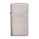 Зажигалка ZIPPO Slim® с покрытием Brushed Chrome, латунь/сталь, серебристая, матовая, 29x10x60 мм