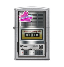 Зажигалка ZIPPO Магнитофон с покрытием Street Chrome™, латунь/сталь, серебристая, 38x13x57 мм