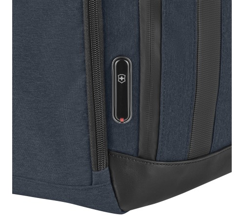 Рюкзак VICTORINOX Architecture Urban 2 Deluxe Backpack 15”, синий, полиэстер/кожа, 31x23x46 см, 23 л