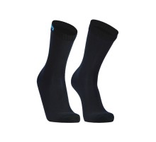 Водонепроницаемые носки DexShell Ultra Thin Crew L (43-46), черный/голубой, DS683BLKL