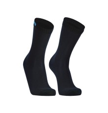 Водонепроницаемые носки DexShell Ultra Thin Crew L (43-46), черный/голубой, DS683BLKL