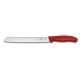 Нож для хлеба VICTORINOX SwissClassic, лезвие 21 см с волнистой заточкой, красный, в блистере