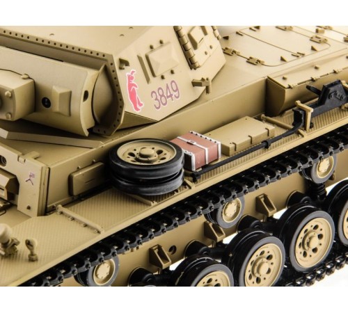 Радиоуправляемый танк Heng Long Panzer III type H Original V6.0  2.4G 1/16 RTR