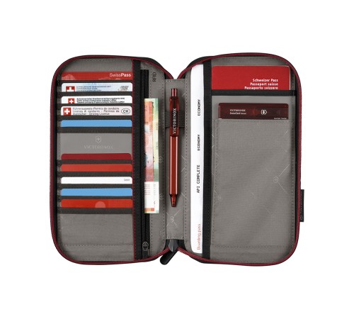 Органайзер VICTORINOX Travel Essentials Travel Organizer с защитой от сканирования RFID, серый, полиэстер, 15x3x26 см