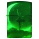 Зажигалка ZIPPO Mythological с покрытием Glow In The Dark Green, латунь/сталь, черная, 38x13x57 мм