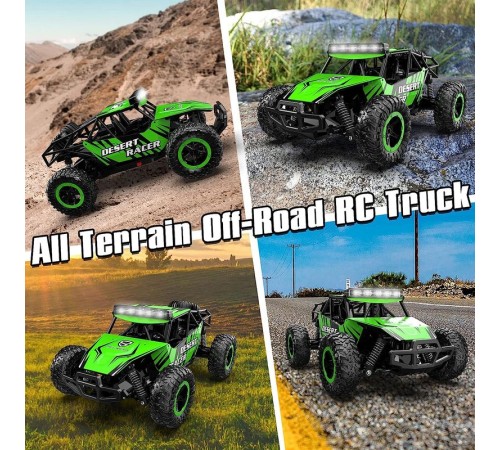 Радиоуправляемый внедорожник Volantex RC Desert King зеленый 4WD 2.4G 1/16 RTR
