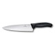 Нож разделочный VICTORINOX SwissClassic, широкое лезвие 20 см, чёрный, в картонном блистере