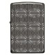 Зажигалка ZIPPO Armor® с покрытием Black Ice®, латунь/сталь, чёрная, глянцевая, 37х13x58 мм