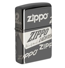 Зажигалка ZIPPO Classic с покрытием Black Ice®, латунь/сталь, чёрная, глянцевая, 38x13x57 мм